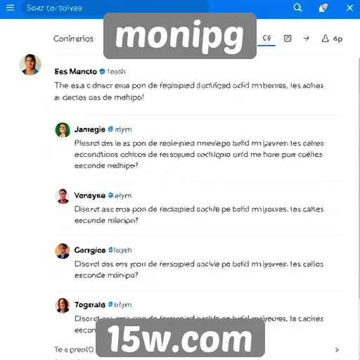 Feedback dos usuários sobre a interface do monipg